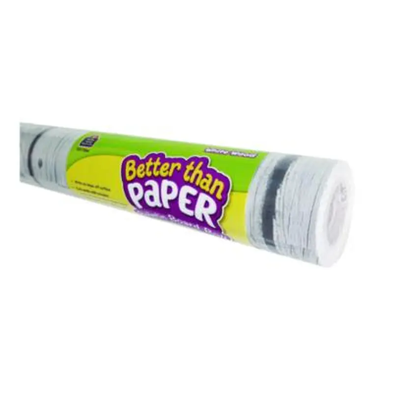 Better Than Paper Bulletin Board Roll, 4 ft x 12 ft, White Wood - Art & Design Paper | Teacher Created Resources