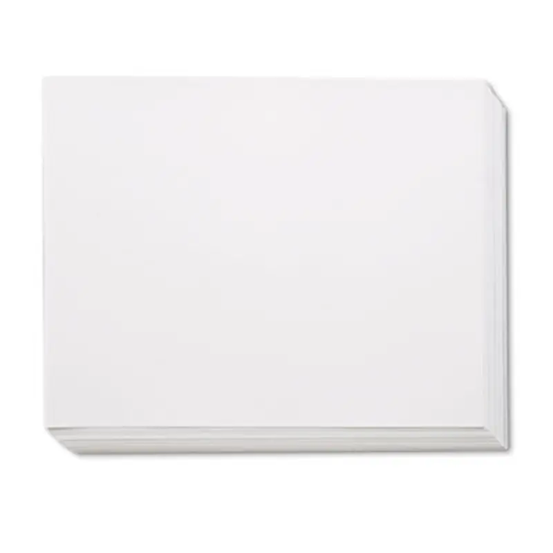 Four-Ply Railroad Board, 22 x 28, White, 100/Carton - Art Boards & Construction Paper | Pacon
