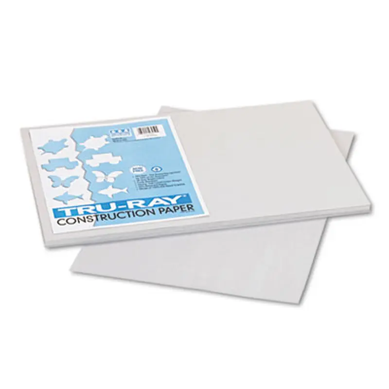 Tru-Ray Construction Paper, 76 lb Text Weight, 12 x 18, Gray, 50/Pack - Art & Design Paper | Pacon