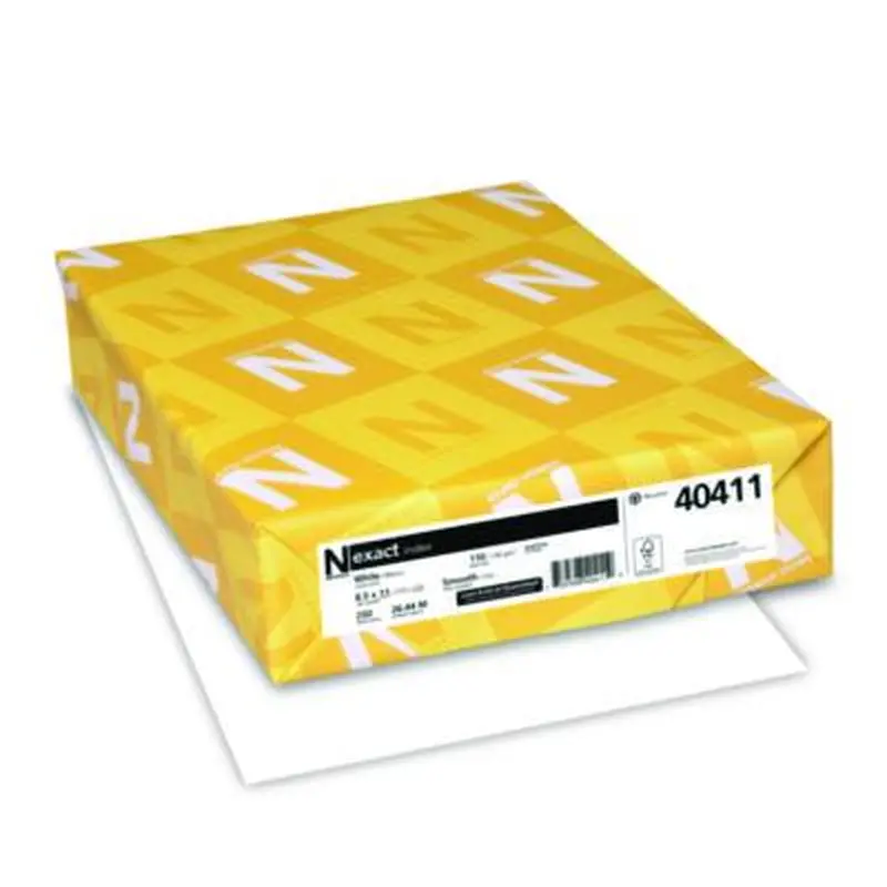 Exact Index Card Stock, 94 Bright, 110 lb Index Weight, 8.5 x 11, White, 250/Pack - Art & Design Paper | Neenah Paper