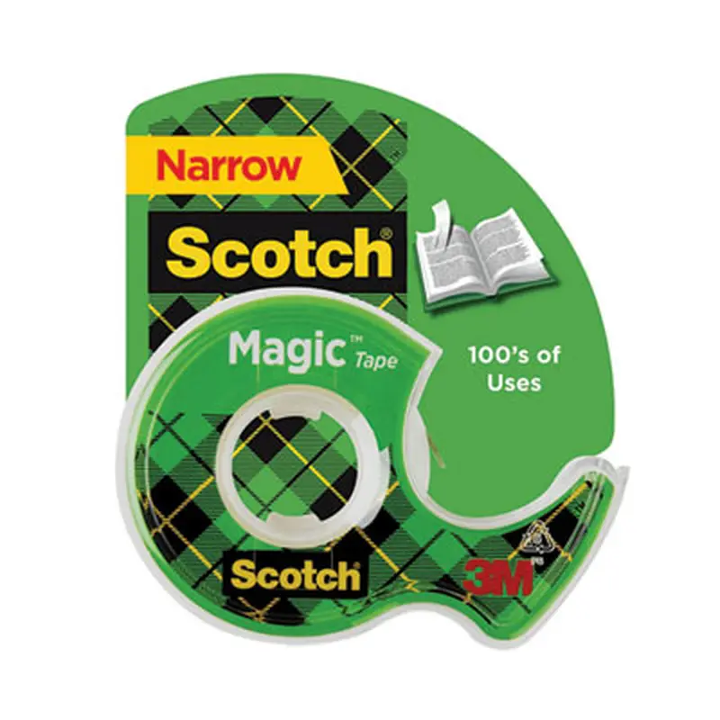 Magic Tape in Handheld Dispenser, 1" Core, 0.5" x 37.5 ft, Clear - Tape | Scotch