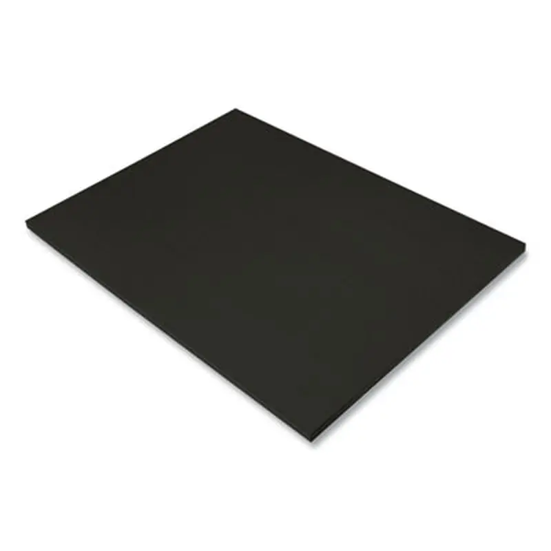 SunWorks Construction Paper, 50 lb Text Weight, 18 x 24, Black, 50/Pack - Art & Design Paper | Prang