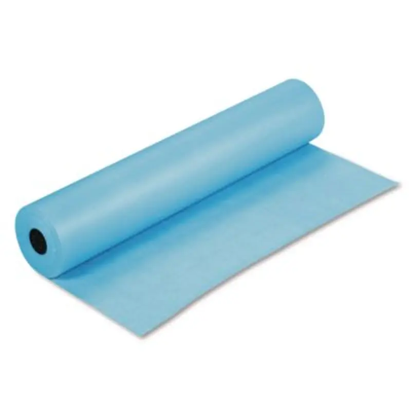 Rainbow Duo-Finish Colored Kraft Paper, 35 lb Wrapping Weight, 36" x 1,000 ft, Sky Blue - Art & Design Paper | Pacon