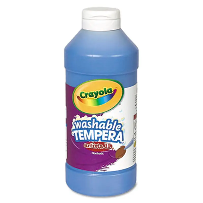 Artista II Washable Tempera Paint, Blue, 16 oz Bottle - Paint | Crayola