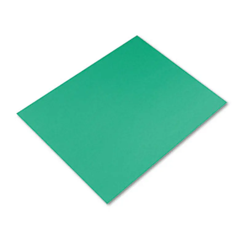 Four-Ply Railroad Board, 22 x 28, Holiday Green, 25/Carton - Art Boards & Construction Paper | Pacon