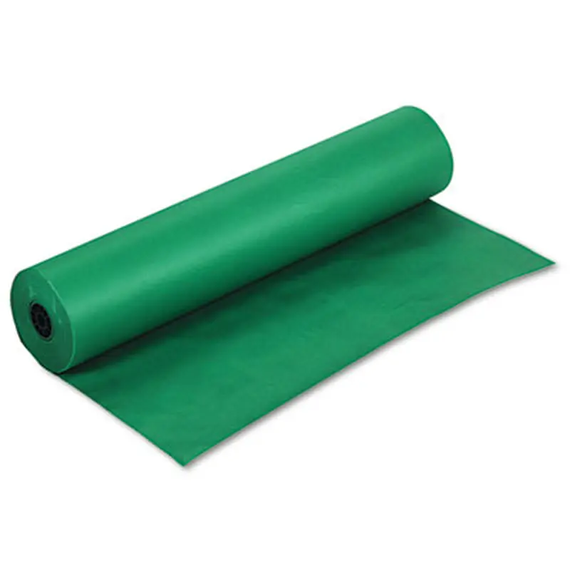 Rainbow Duo-Finish Colored Kraft Paper, 35 lb Wrapping Weight, 36" x 1,000 ft, Emerald - Art & Design Paper | Pacon