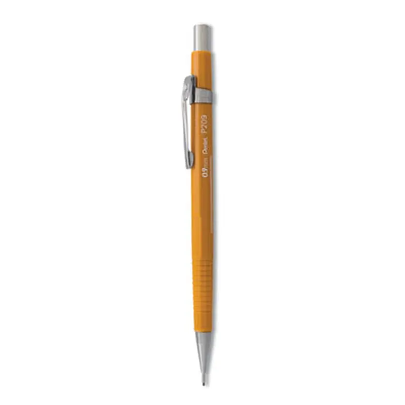 Sharp Mechanical Pencil, 0.9 mm, HB (#2), Black Lead, Yellow Barrel - Pencils | Pentel