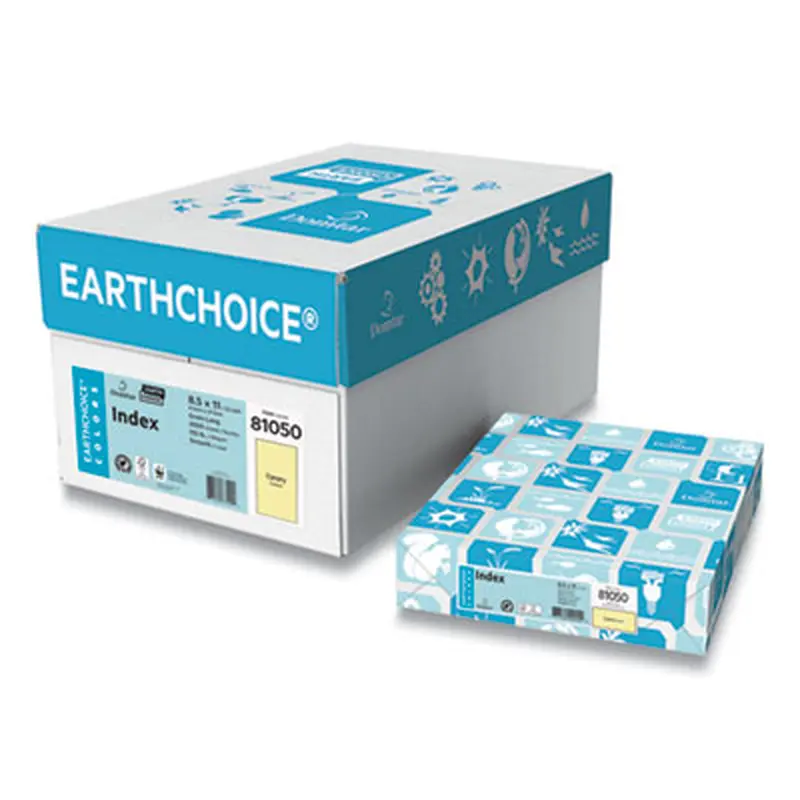 Card Stock, 110 lb Cover Weight, 8.5 x 11, Canary Yellow, 250/Pack - Art & Design Paper | Domtar