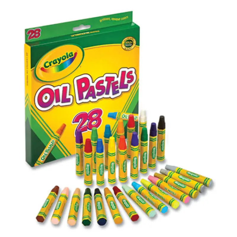 Oil Pastels, 28 Assorted Colors, 28/Pack - Oil Pastels | Crayola
