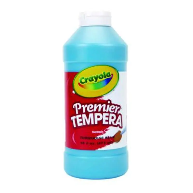 Premier Tempera Paint, Turquoise, 16 oz Bottle - Paint | Crayola
