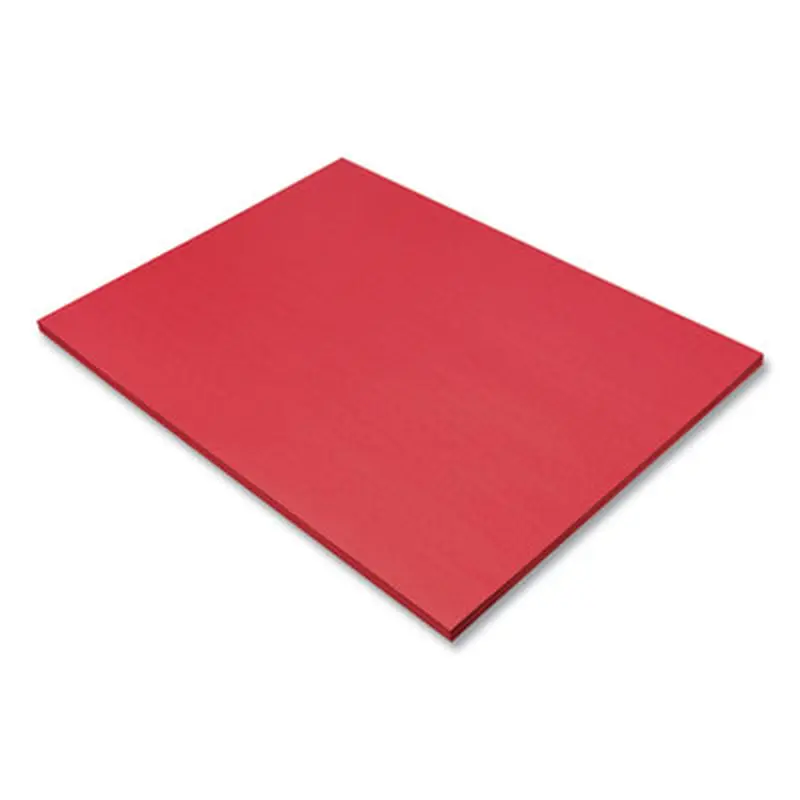 SunWorks Construction Paper, 50 lb Text Weight, 18 x 24, Holiday Red, 50/Pack - Art & Design Paper | Prang