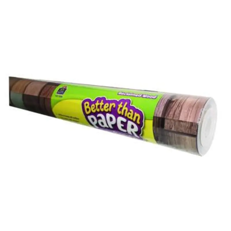 Better Than Paper Bulletin Board Roll, 4 ft x 12 ft, Reclaimed Wood - Art & Design Paper | Teacher Created Resources