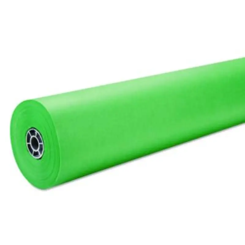 Rainbow Duo-Finish Colored Kraft Paper, 35 lb Wrapping Weight, 36" x 1,000 ft, Brite Green - Art & Design Paper | Pacon