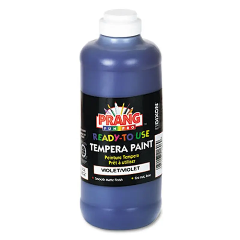 Ready-to-Use Tempera Paint, Violet, 16 oz Dispenser-Cap Bottle - Paint | Prang