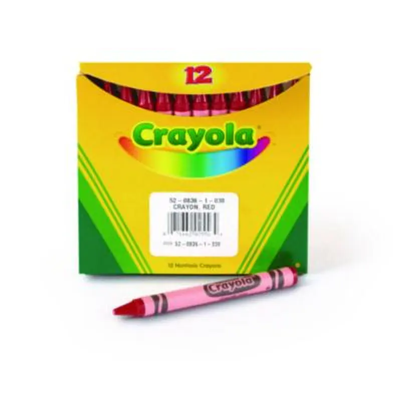 Bulk Crayons, Regular Size, 0.31" x 3.63", Red, 12/Box - Crayons | Crayola