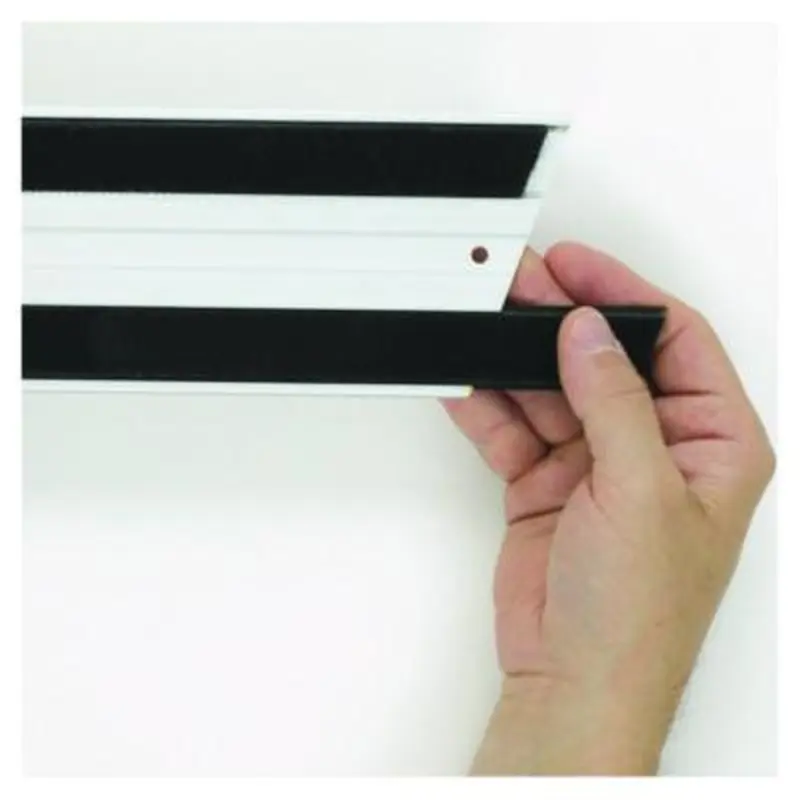 Hook and Loop Replacement Strips, 1.1" x 18", Black - Hook & Loop Fasteners | Rubbermaid Commercial