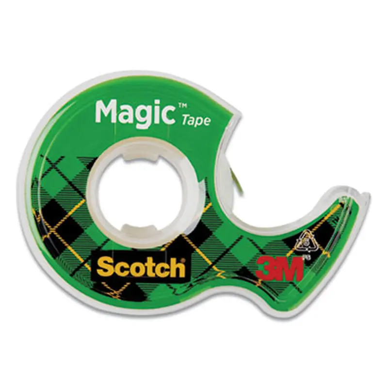 Magic Tape in Handheld Dispenser, 1" Core, 0.5" x 66.66 ft, Clear - Tape | Scotch