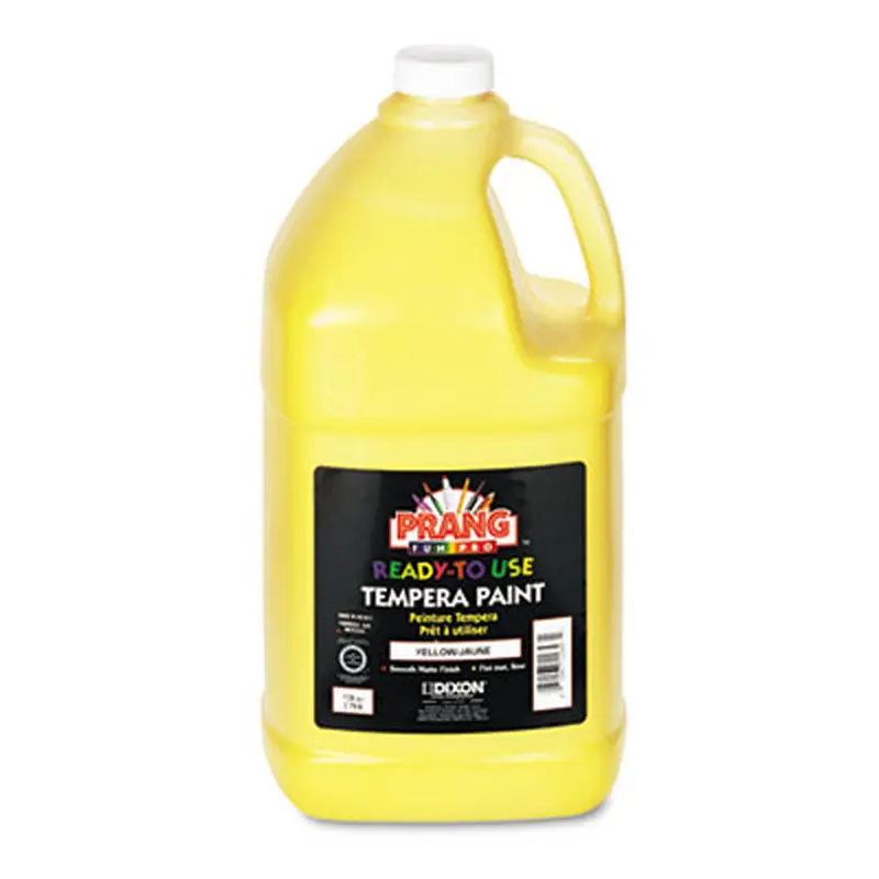 Ready-to-Use Tempera Paint, Yellow, 1 gal Bottle - Paint | Prang