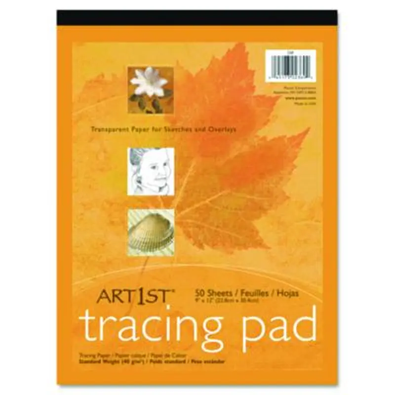 Art1st Parchment Tracing Paper, 16 lb, 9 x 12, White, 50/Pack - Art & Design Paper | Pacon