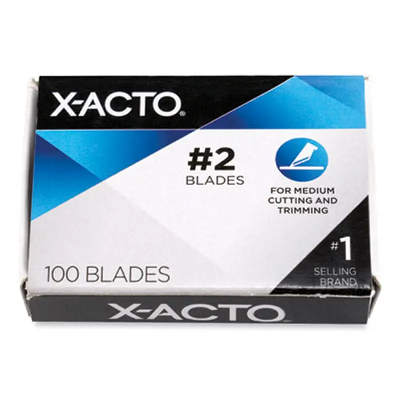 No. 2 Bulk Pack Blades for X-Acto Knives, 100/Box - Hobby Knife Blades | X-ACTO