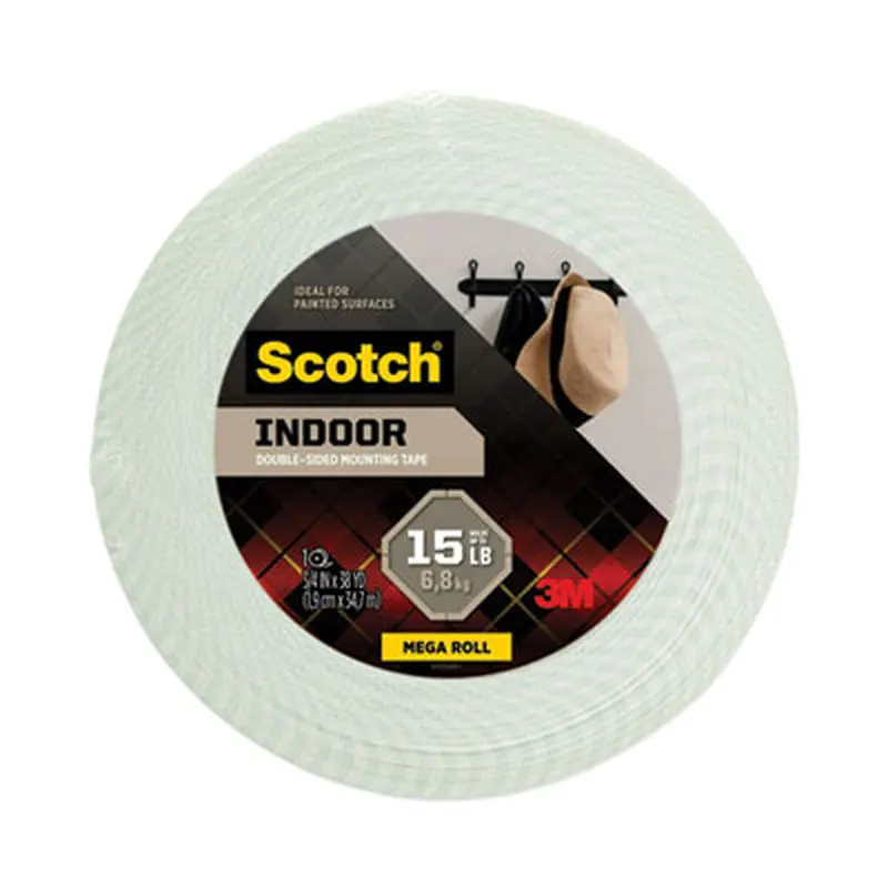 Permanent High-Density Foam Mounting Tape, Holds Up to 2 lbs, 0.75" x 38 yds, White - Mounting Tape | Scotch
