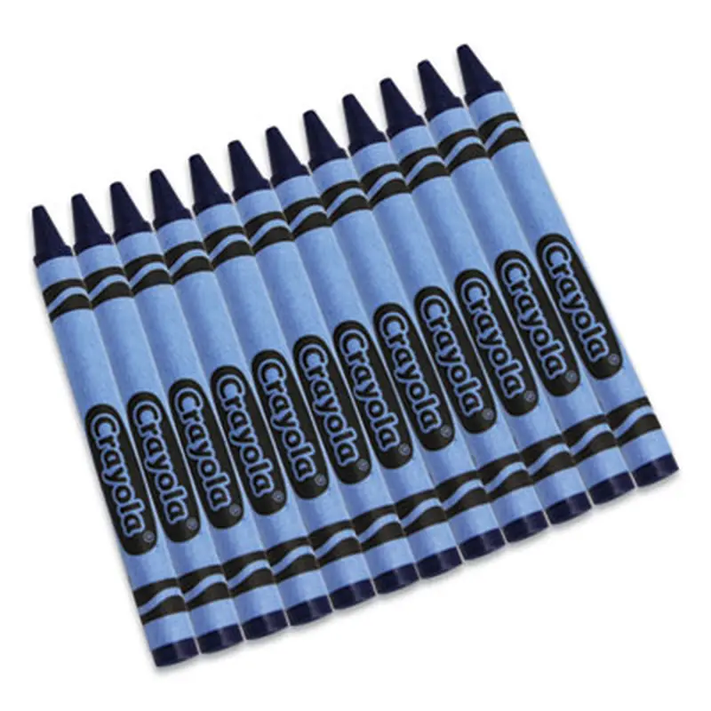 Bulk Crayons, Regular Size, 0.31" x 3.63", Blue, 12/Box - Crayons | Crayola