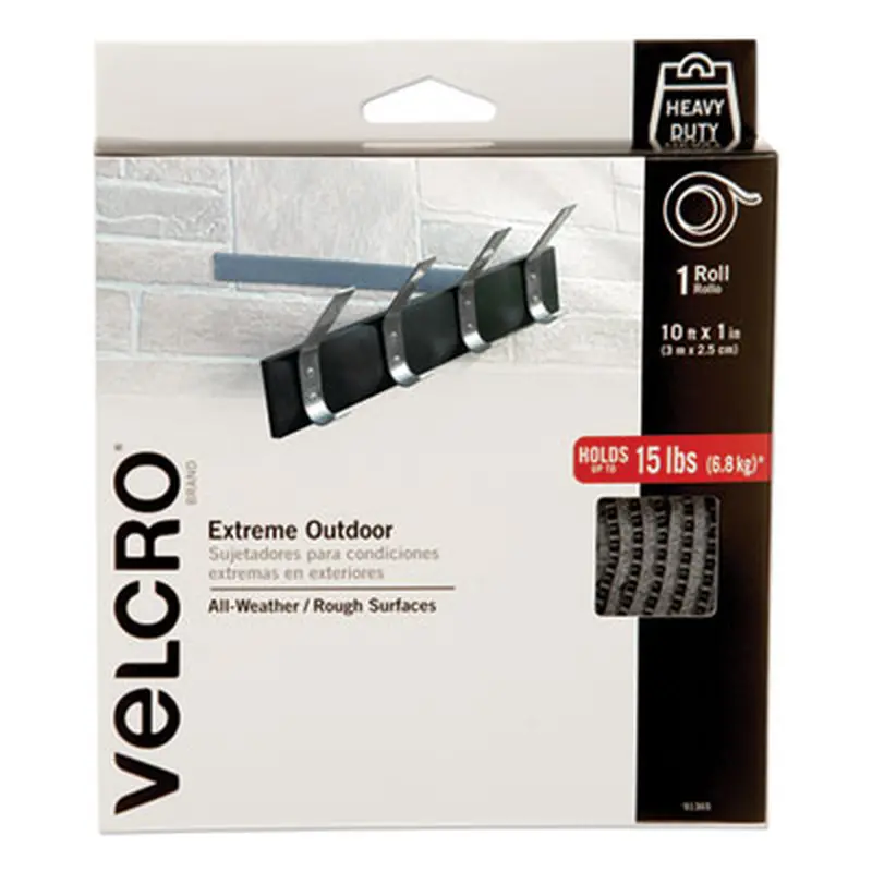 Heavy-Duty Fasteners, Extreme Outdoor Performance, 1" x 10 ft, Titanium - Hook & Loop Fasteners | VELCRO Brand