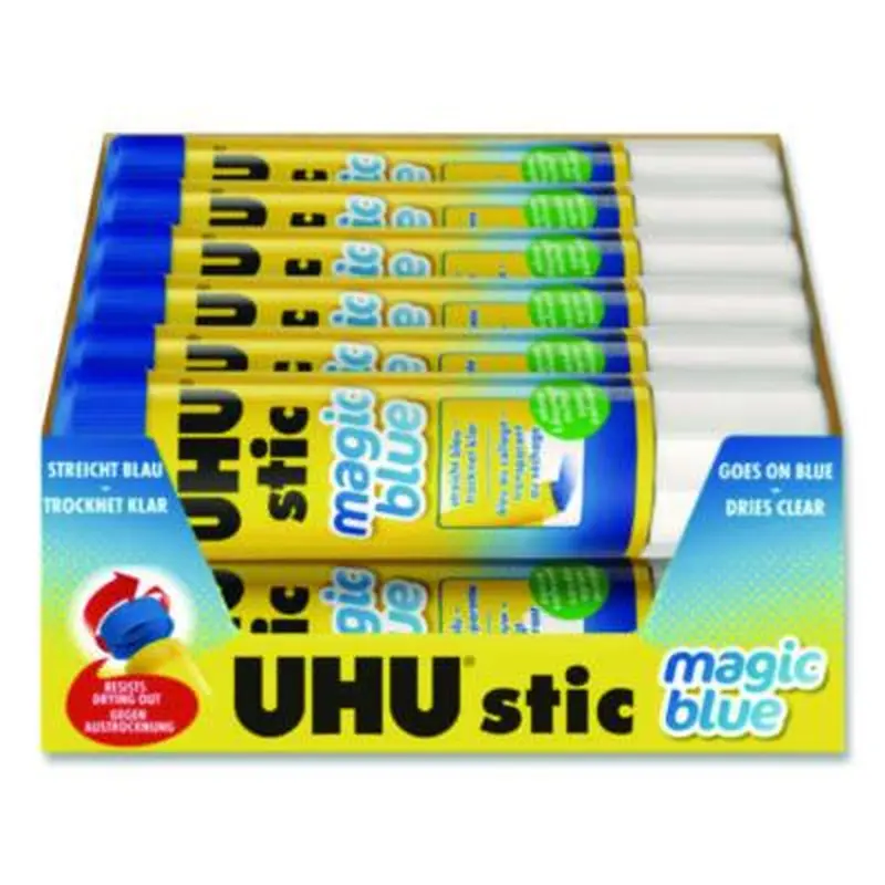 Glue Stick, 21 g, Applies Blue, Dries Clear, 12/Pack - Glue | Staedtler