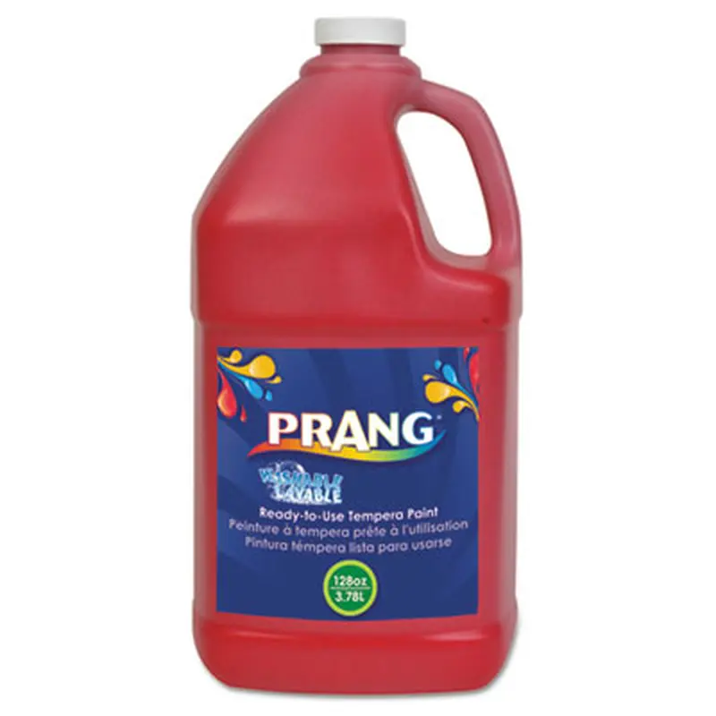Washable Paint, Red, 1 gal Bottle - Paint | Prang