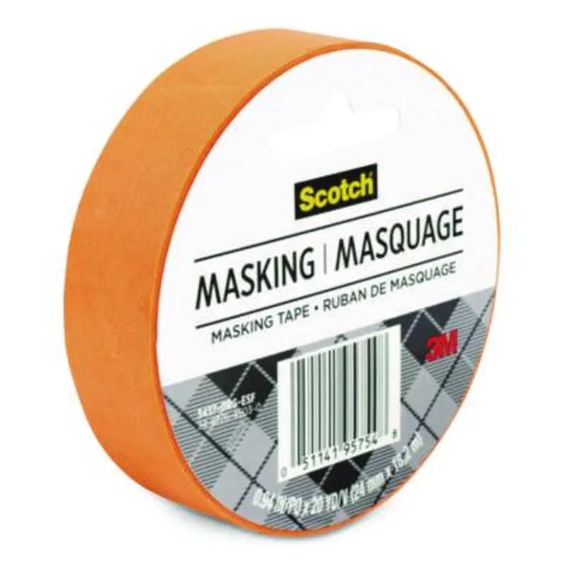 Expressions Masking Tape, 3" Core, 0.94" x 20 yds, Tangerine - Tape | Scotch