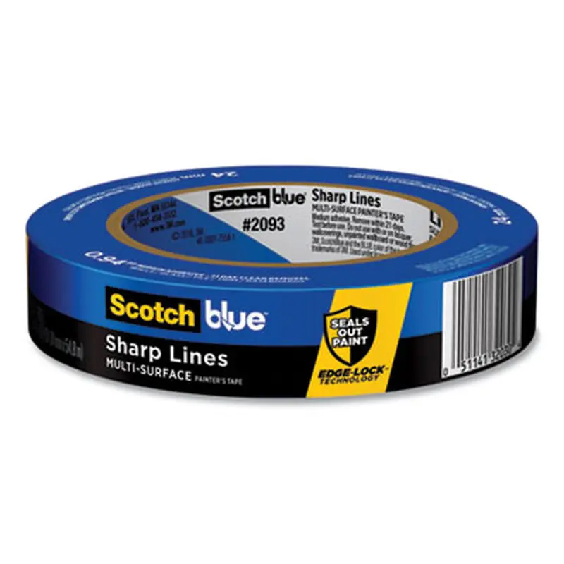 Sharp Lines Multi-Surface Painter's Tape, 3" Core, 0.94" x 60 yds, Blue - Tape | ScotchBlue