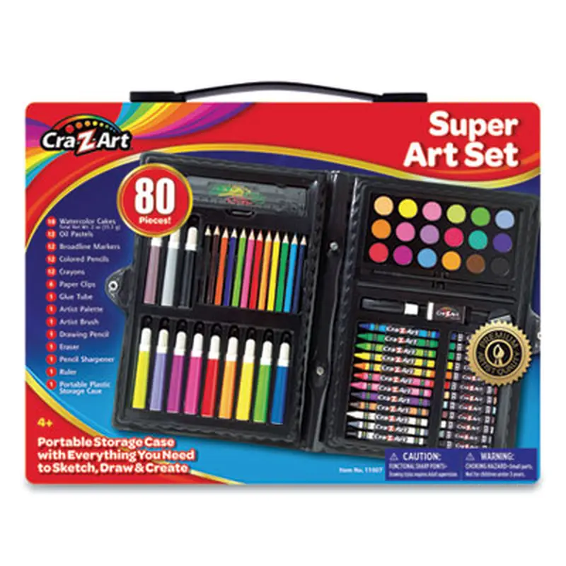 Super Art Set, 80 Pieces - Art Kits | Cra-Z-Art