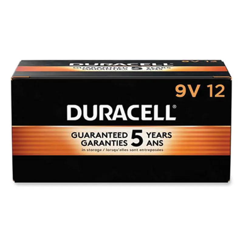 CopperTop Alkaline 9V Batteries, 12/Box - Batteries | Duracell