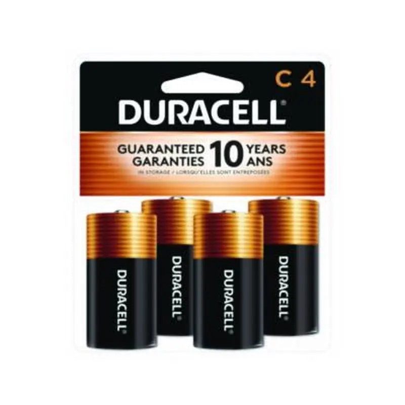 CopperTop Alkaline C Batteries, 4/Pack - Batteries | Duracell