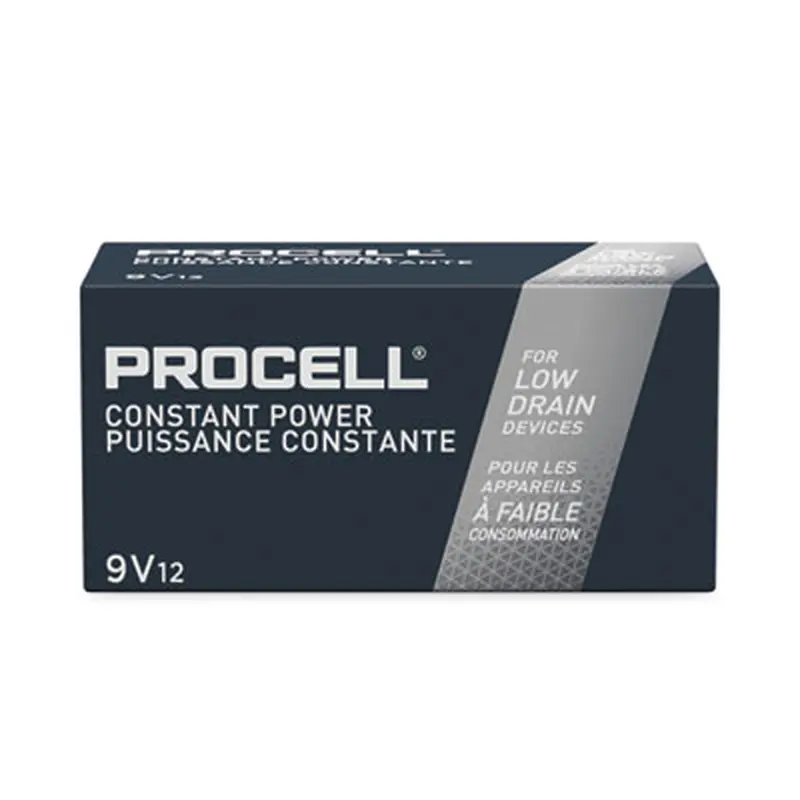Professional Alkaline 9V Batteries, 12/Box - Batteries | Procell