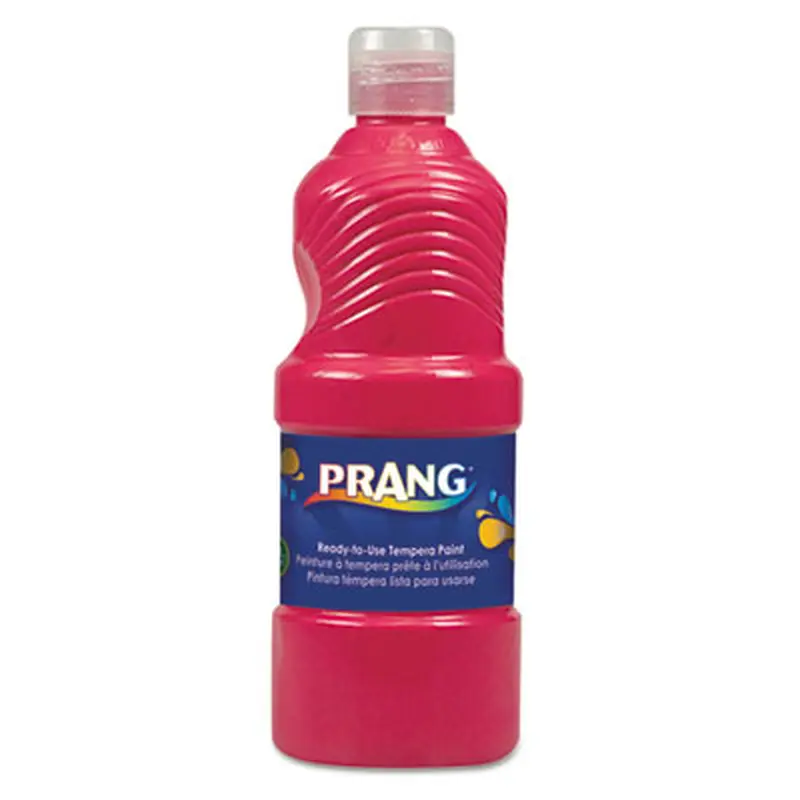 Ready-to-Use Tempera Paint, Red, 16 oz Dispenser-Cap Bottle - Paint | Prang
