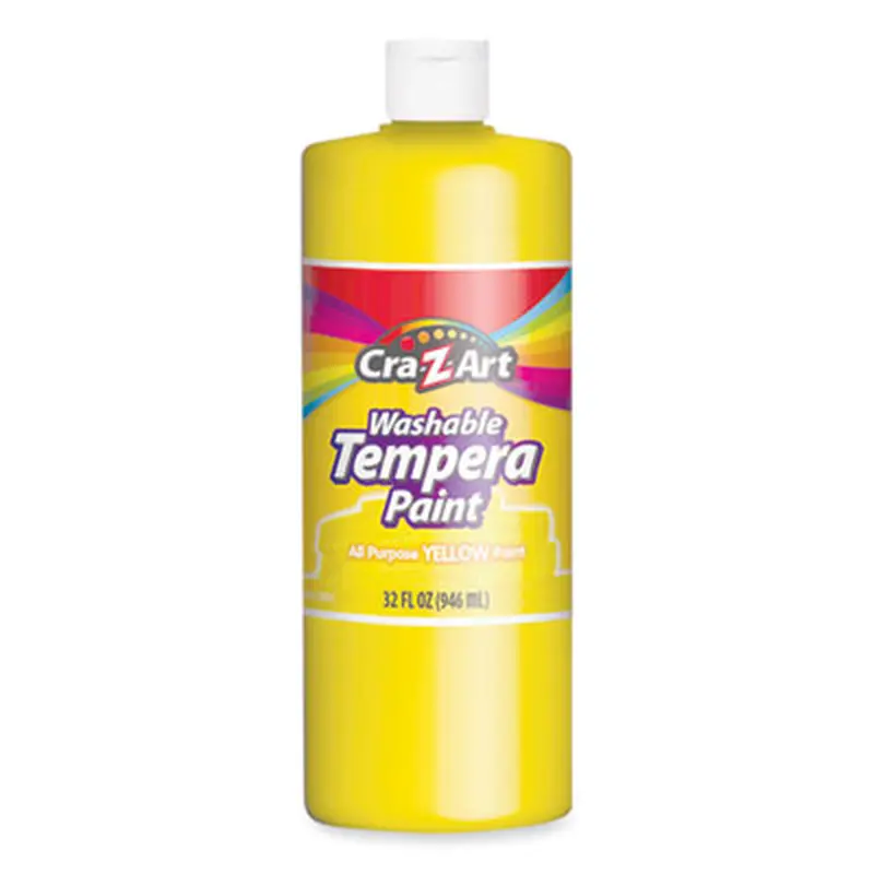 Washable Tempera Paint, Yellow, 32 oz Bottle - Paint | Cra-Z-Art