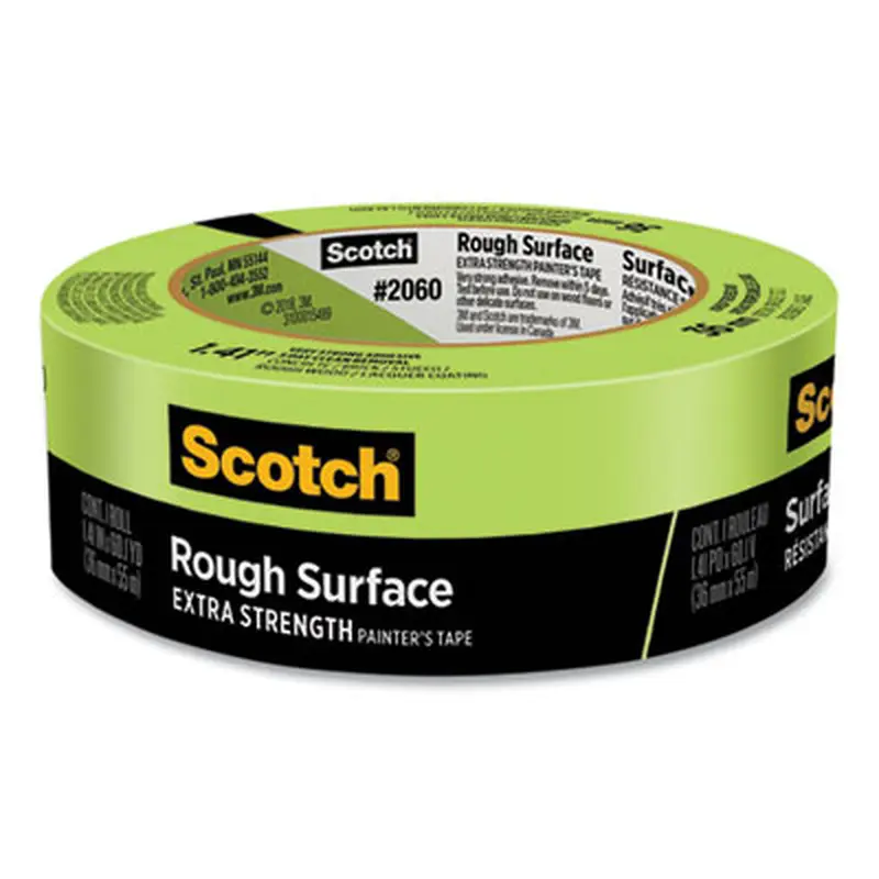 Rough Surface Extra Strength Painter's Tape, 3" Core, 1.41" x 60.1 yds, Green - Tape | Scotch