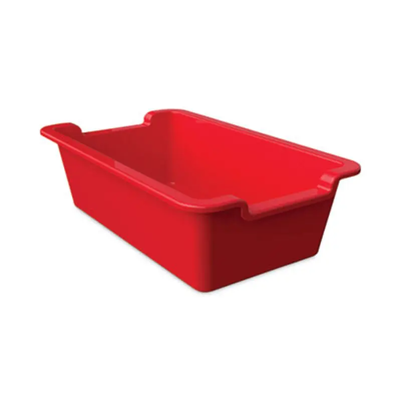 Antimicrobial Rectangle Storage Bin, Red - Art Containers | deflecto