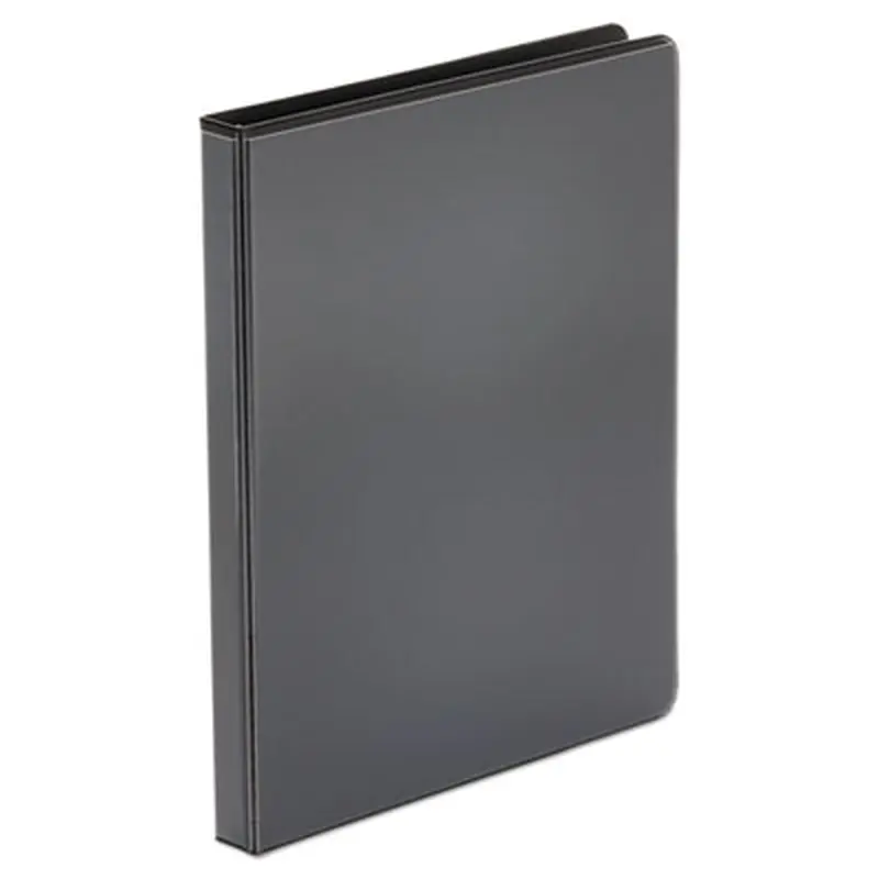Economy Round Ring View Binder, 3 Rings, 0.5" Capacity, 11 x 8.5, Black - Binders | Universal
