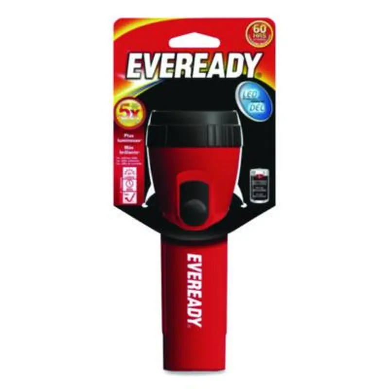 Industrial General Purpose LED Flashlight, 2 D (Sold Separately), Red - Flashlights | Eveready