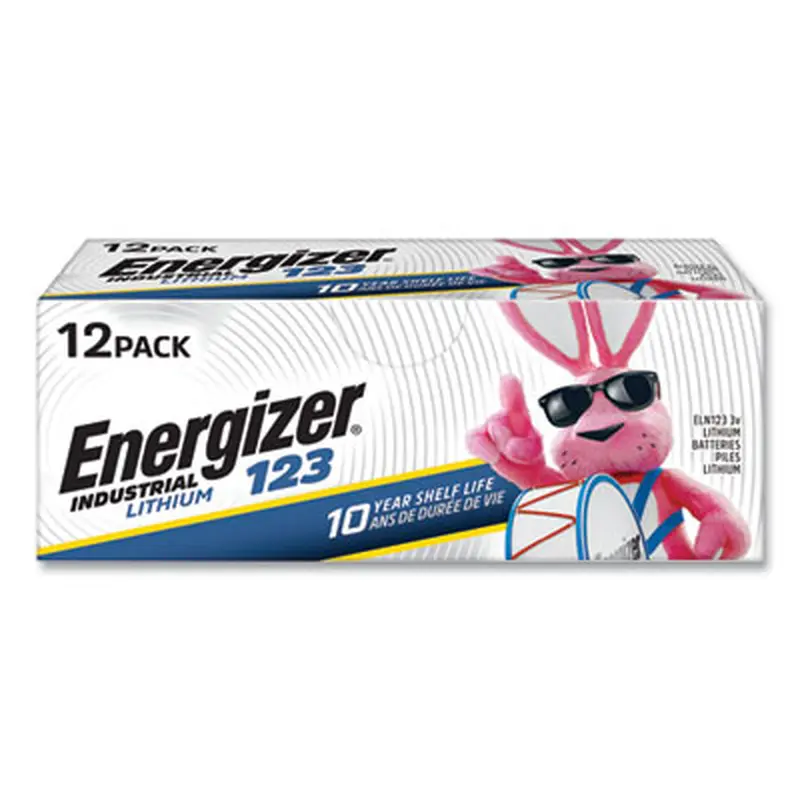 Industrial Lithium CR123 Photo Battery, 3 V, 12/Pack - Batteries | Energizer