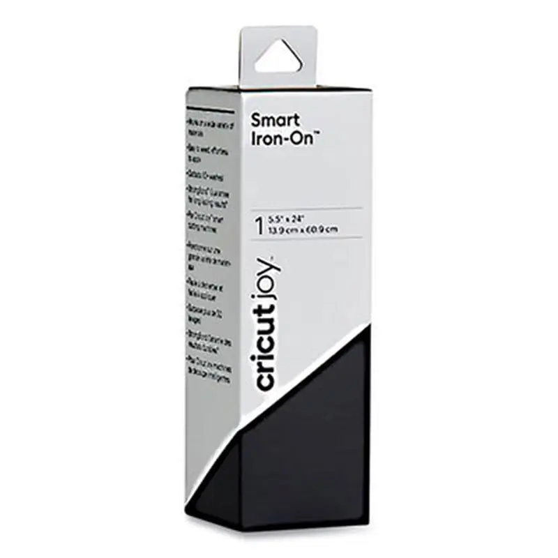 Smart Iron-On Material for Fabric, 5.5 x 24, Black - Art & Design Paper | Cricut