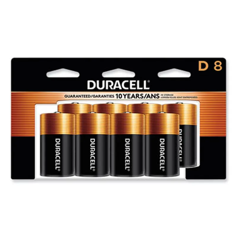 CopperTop Alkaline D Batteries, Peggable Retail Pack, 8/Pack - Batteries | Duracell