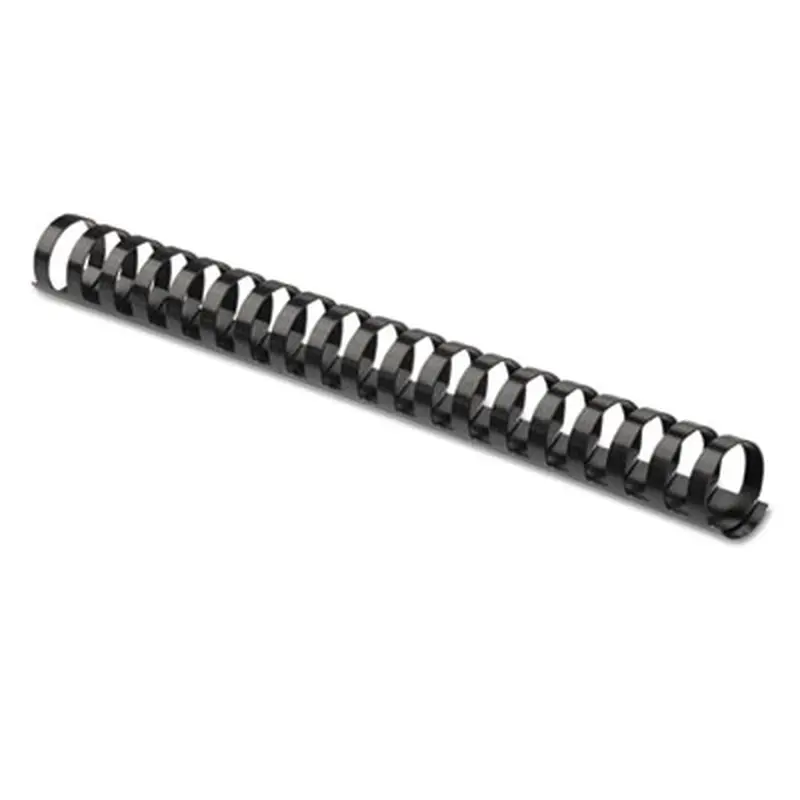 Plastic Comb Bindings for 11 x 8.5 Documents, 19 Rings, 1.5" (340-Sheet) Capacity, Black, 10/Pack - Binding Spines | Fellowes