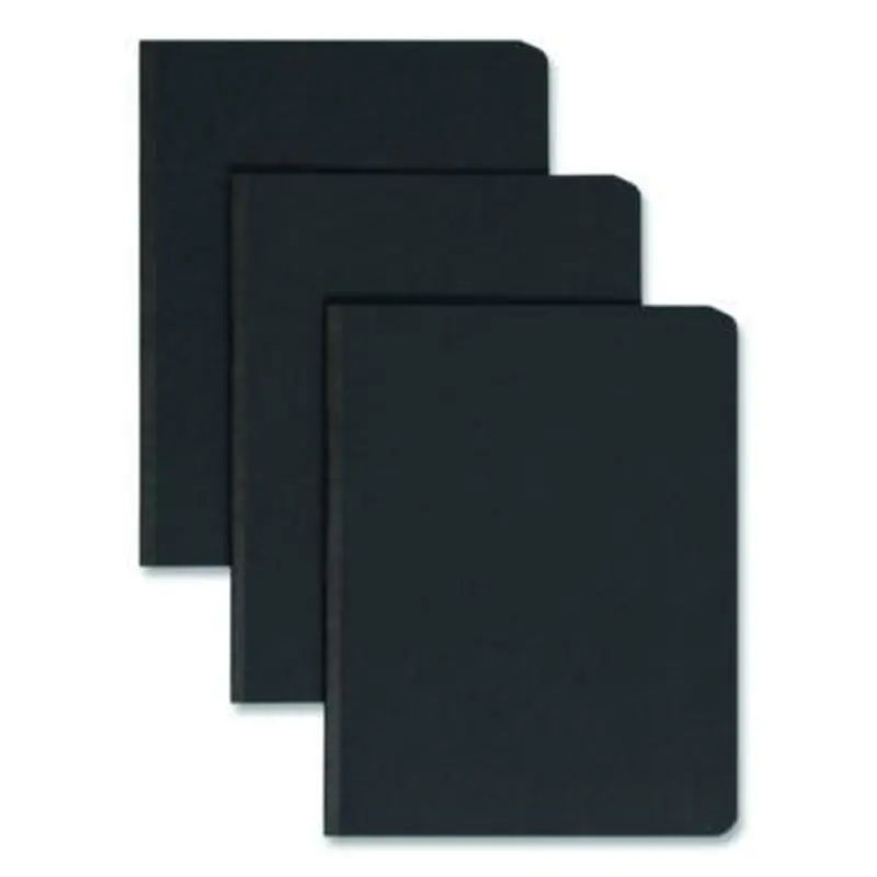 Prong Fastener Premium Pressboard Report Cover, Two-Piece Prong Fastener 3" Capacity, 8.5 x 11, Black/Black - Report Covers | Smead