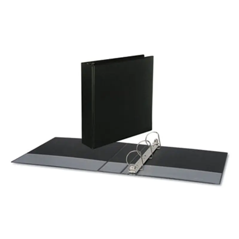 Slant D-Ring View Binder, 3 Rings, 2" Capacity, 11 x 8.5, Black - Binders | Universal