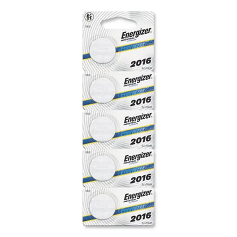 Industrial Lithium CR2016 Coin Battery with Tear-Strip Packaging, 3 V, 100/Box - Batteries | Energizer