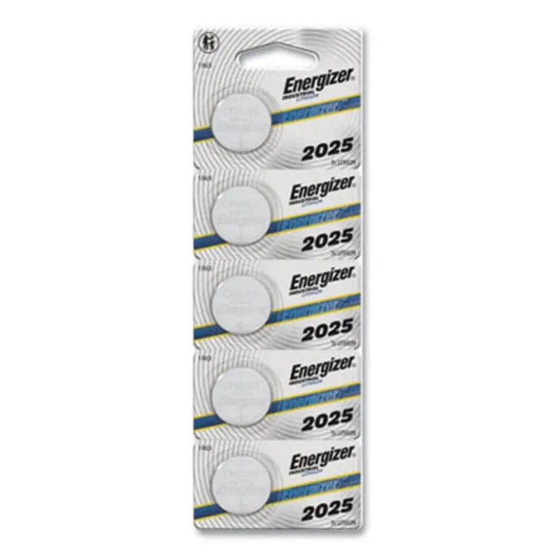 Industrial Lithium CR2025 Coin Battery with Tear-Strip Packaging, 3 V, 100/Box - Batteries | Energizer