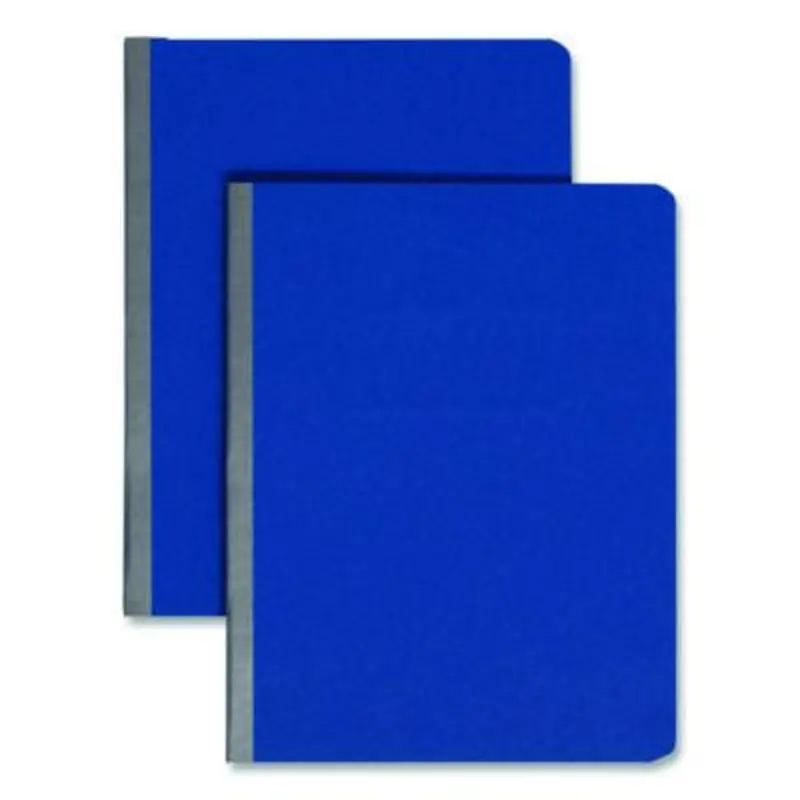 Prong Fastener Pressboard Report Cover, Two-Piece Prong Fastener, 3" Capacity, 8.5 x 11, Dark Blue/Dark Blue - Report Covers | Smead